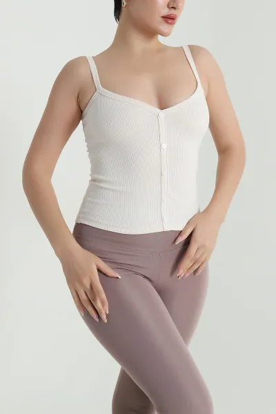Taş Düğme Detay Kaşkorse Bluz 470592