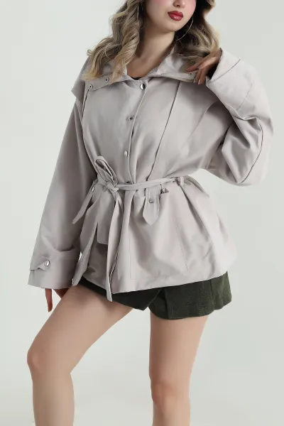 Taş Exclusıve Tasarım Kadın Trenç 489232