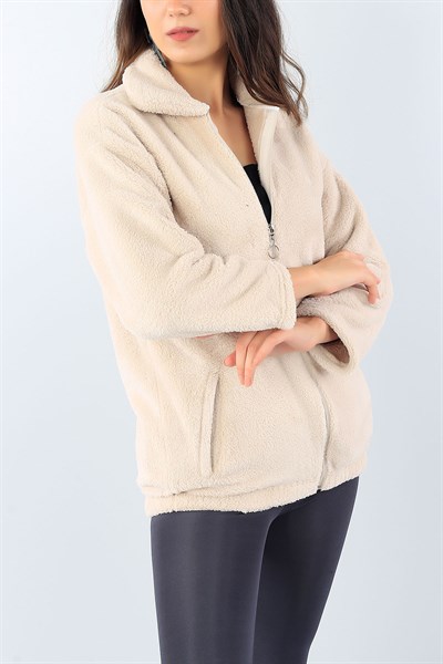 Taş Fermuarlı Bayan Yumoş Polar39278