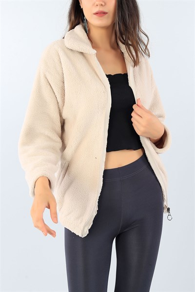Taş Fermuarlı Bayan Yumoş Polar39278