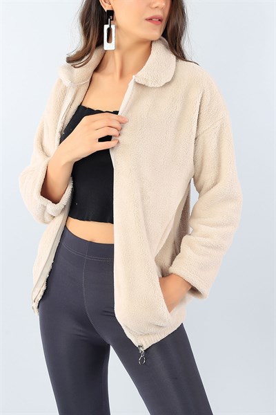 Taş Fermuarlı Bayan Yumoş Polar39278