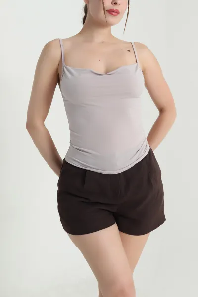 Taş İp Askılı Sandy Kadın Bluz 476483