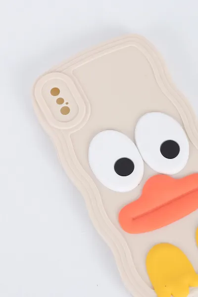 Taş iPhone XS Uyumlu Daffy Serisi Yumuşak Silikon Telefon Kılıfı 391265