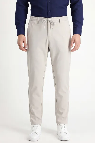 Taş İpli Fermuarlı Örme Erkek Pantolon 472234