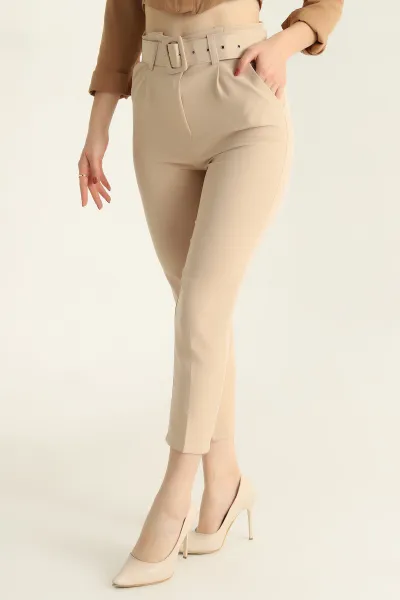 Taş Kemerli Dabıl Bayan Pantolon 322179