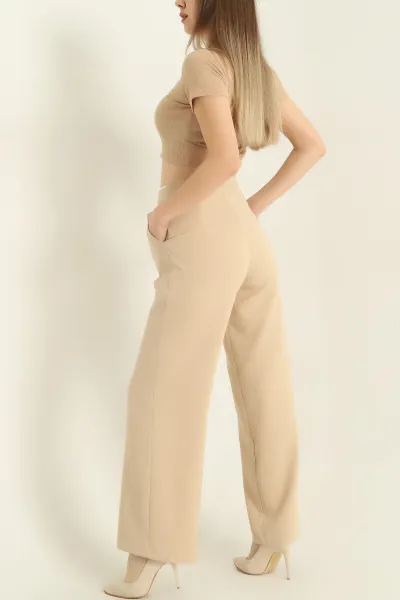 Taş Kuşak Tasarım Dabıl Bayan Pantolon 329580