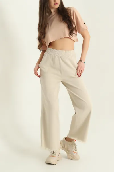 tas-lazer-kesim-bel-lastikli-bayan-gabardin-pantolon-332718