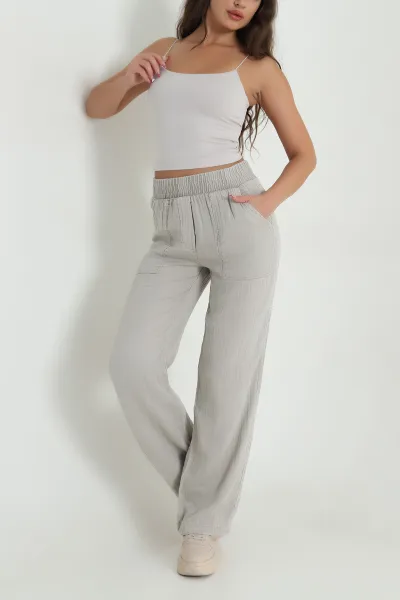 Taş Müslin Gabardin Karyıkama Kadın Pantolon 474022
