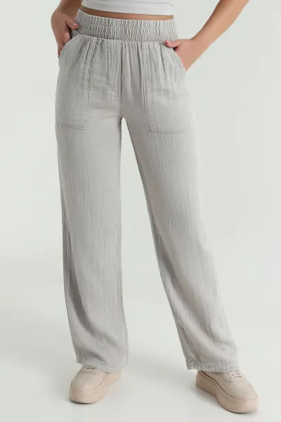 Taş Müslin Gabardin Karyıkama Kadın Pantolon 474022