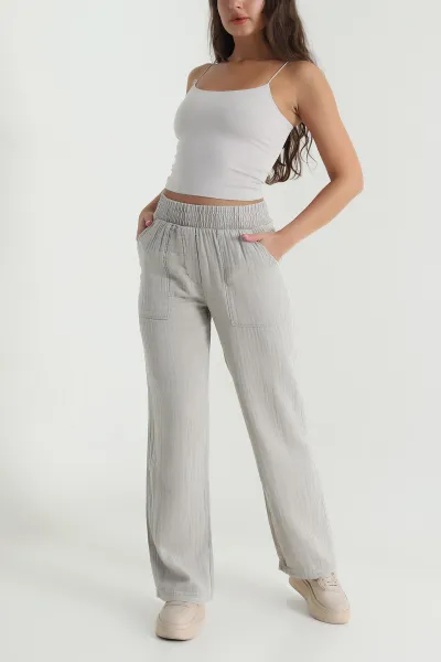 Taş Müslin Gabardin Karyıkama Kadın Pantolon 474022