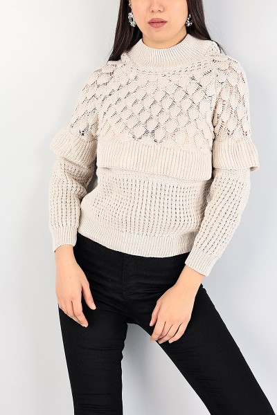 Taş Örme Triko Bayan Kazak 83861