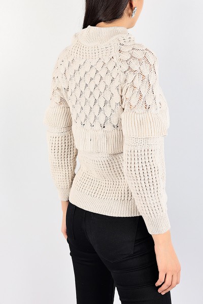 Taş Örme Triko Bayan Kazak 83861