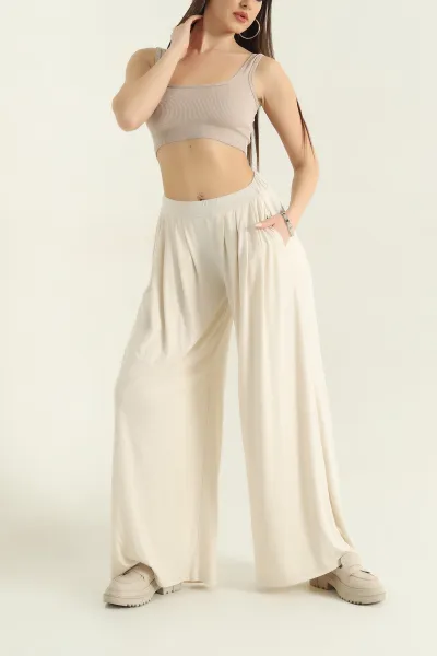 Taş Oysho Bol Paça Bayan Pantolon 353993