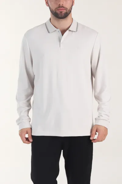 Taş Oysho Kumaş Polo Yaka Çıt Çıtlı Erkek Sweatshirt 406052