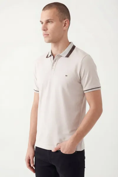 Taş Oysho Kumaş Polo Yaka Erkek Tişört 447831