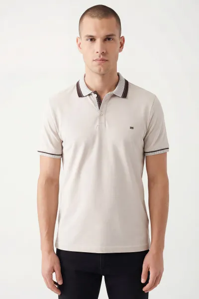 Taş Oysho Kumaş Polo Yaka Erkek Tişört 447831