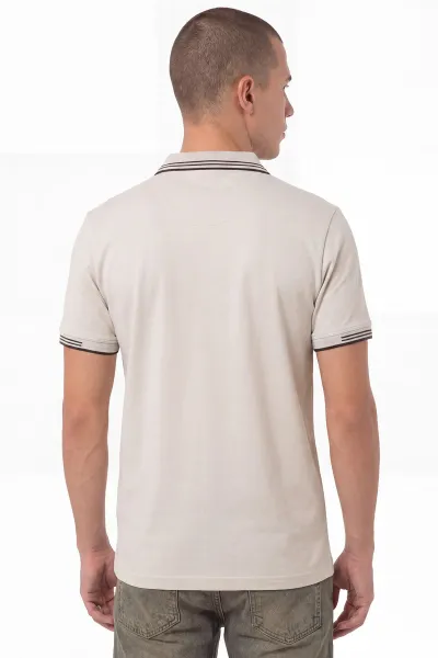 Taş Oysho Kumaş Polo Yaka Erkek Tişört 462543