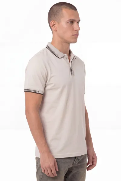 Taş Oysho Kumaş Polo Yaka Erkek Tişört 462543