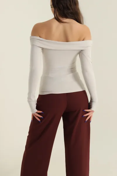 Taş Oysho Madonna Yaka Kadın Bluz 426408