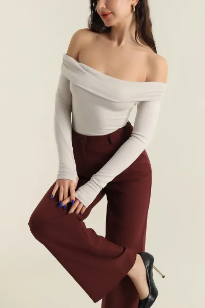 Taş Oysho Madonna Yaka Kadın Bluz 426408
