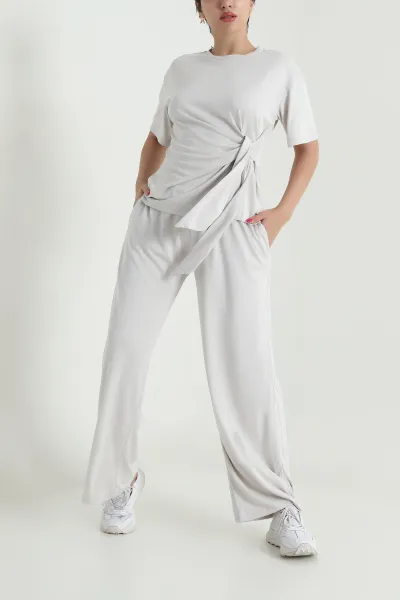 Taş Pantolon Bluz Modal Kadın İkili Takım 475666