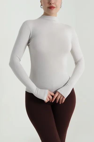 Taş Parmak Geçmeli Buzzy Kadın Bluz 496366