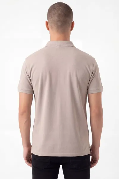 Taş Polo Yaka Düğme Detaylı Erkek Tişört 462258