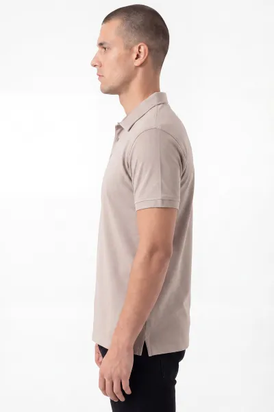 Taş Polo Yaka Düğme Detaylı Erkek Tişört 462258