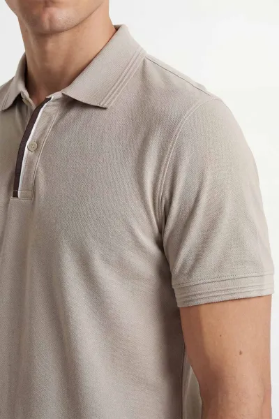Taş Polo Yaka Düğmeli Erkek Tişört 435550