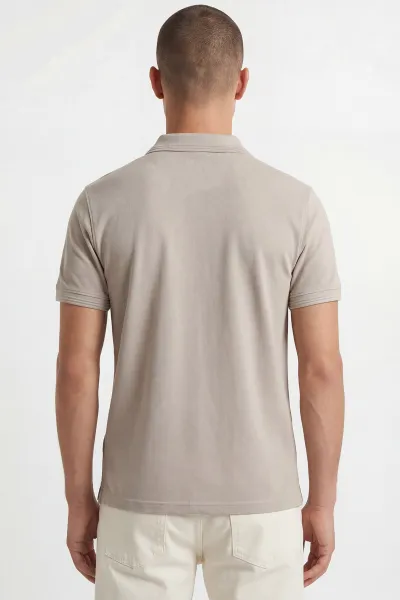 Taş Polo Yaka Düğmeli Erkek Tişört 435550