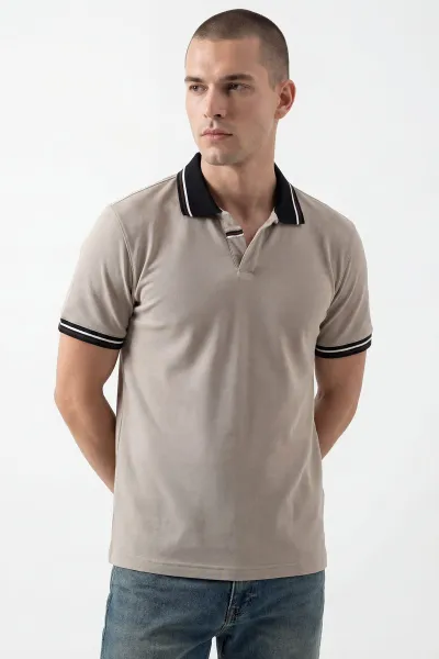 Taş Polo Yaka Erkek Tişört 435387