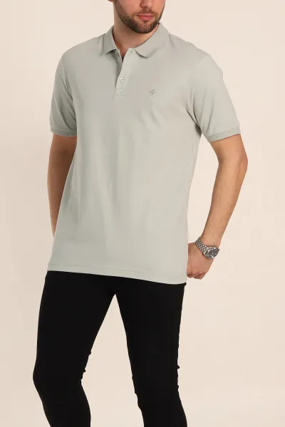 Taş Regular Fit Basic Polo Yaka Erkek Tişört 342471