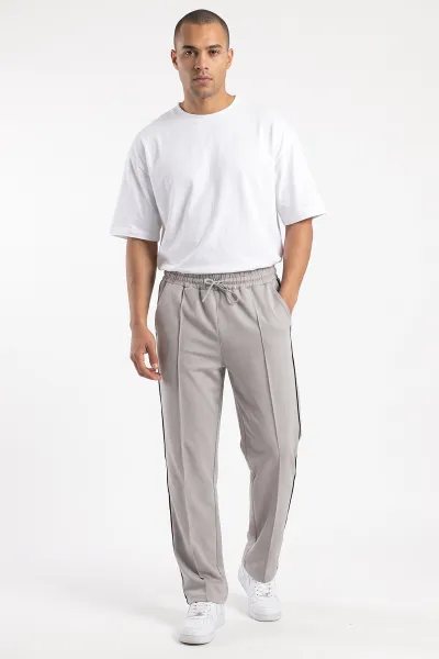 Taş Regular Fit Çimalı Şerit Detaylı Erkek Eşofman Altı 496457