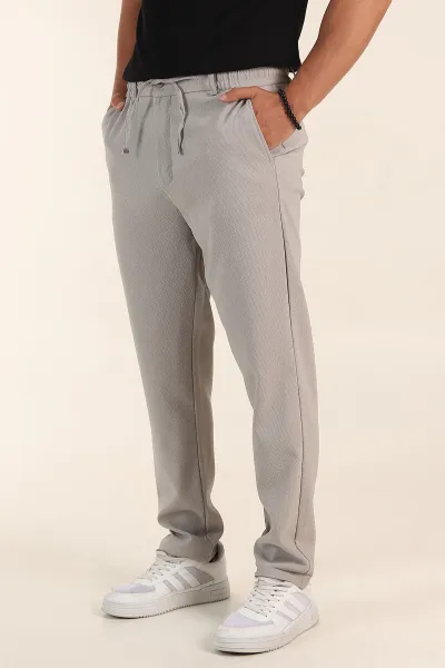 Taş Regular Fit Dokulu Bel Lastikli Erkek Pantolon 382287