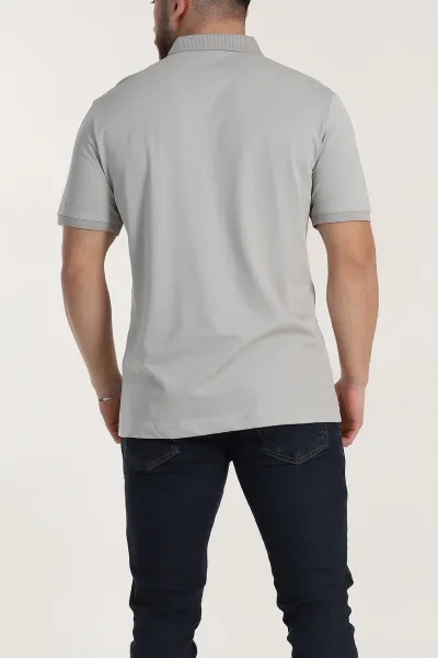 Taş Regular Fit Dokulu Polo Yaka Erkek Tişört 342500