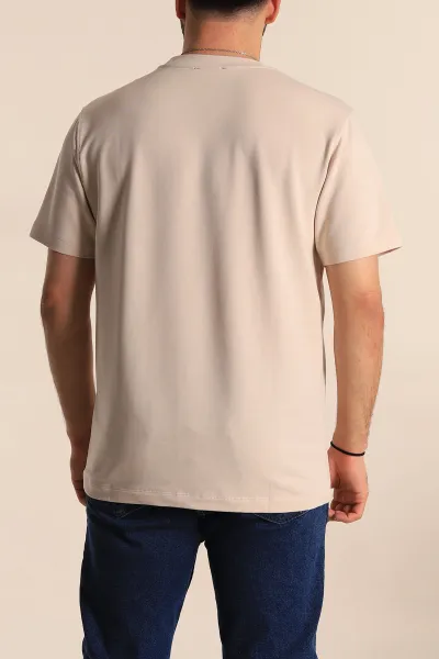 Taş Regular Fit Nakış Yazı Detaylı Erkek Tişört 270632