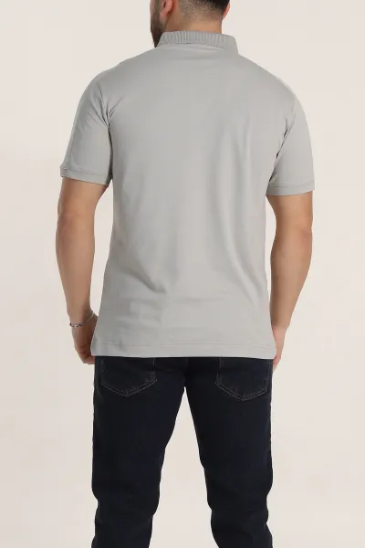 Taş Regular Fit Parçalı Polo Yaka Erkek Tişört 346733