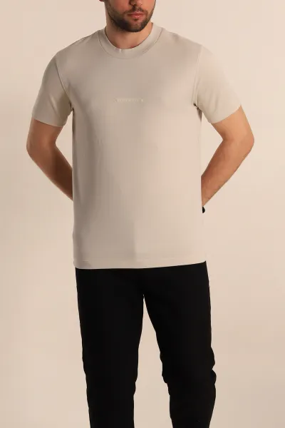 Taş Regular Fit Plastik Baskı Detaylı Erkek Tişört 268147
