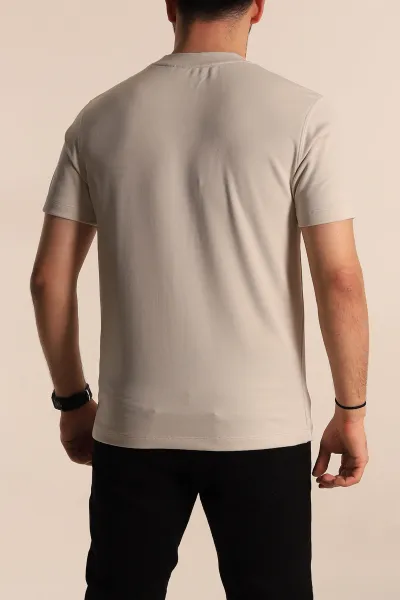Taş Regular Fit Plastik Baskı Detaylı Erkek Tişört 268147