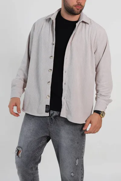 Taş Relaxed Fit Kadife Erkek Gömlek 314710