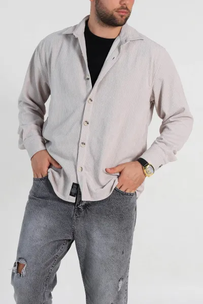 Taş Relaxed Fit Kadife Erkek Gömlek 314710