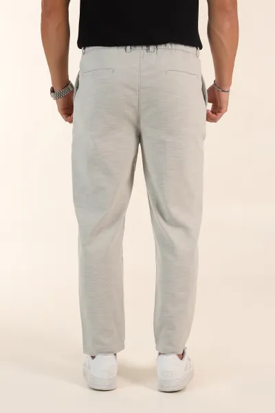 Taş Relaxed Fit Keten Bel Lastikli Erkek Jogger Pantolon 380884