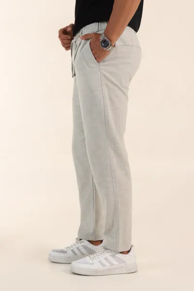 Taş Relaxed Fit Keten Bel Lastikli Erkek Jogger Pantolon 380884