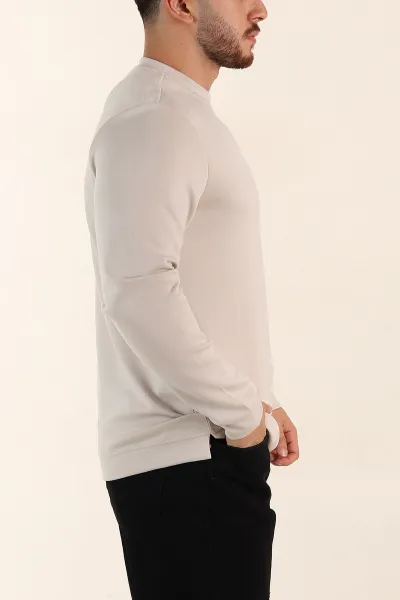 Taş Relaxed Fit Oysho Kumaş Kabartma Yazılı Erkek Sweatshirt 393295