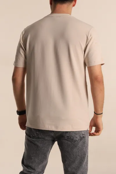 Taş Relaxed Fit Sprey Baskılı Erkek Tişört 268121
