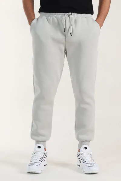 Taş Relaxed Fit Üç İp Şardonlu Manşetli Paça Erkek Eşofman Altı 401009