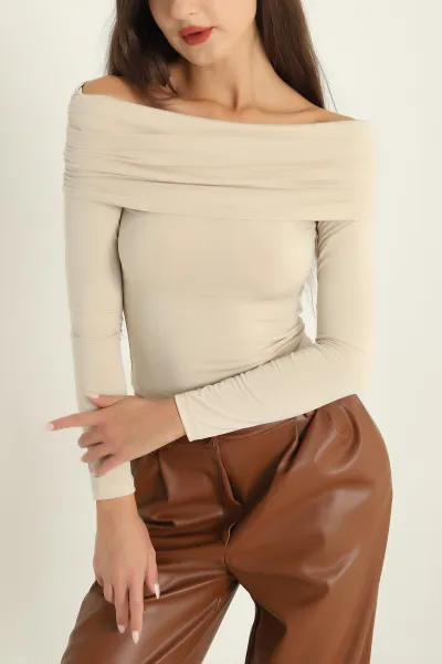 Taş Sendy Kumaş Madonna Bluz 294437