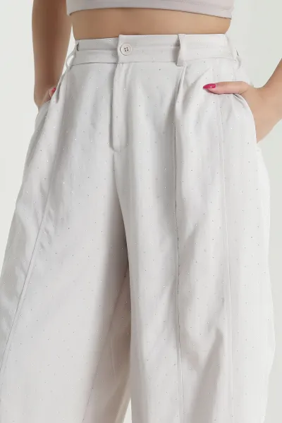 Taş Serpme Taşlı Kadın Pantolon 477866