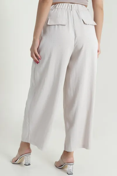 Taş Serpme Taşlı Kadın Pantolon 477866