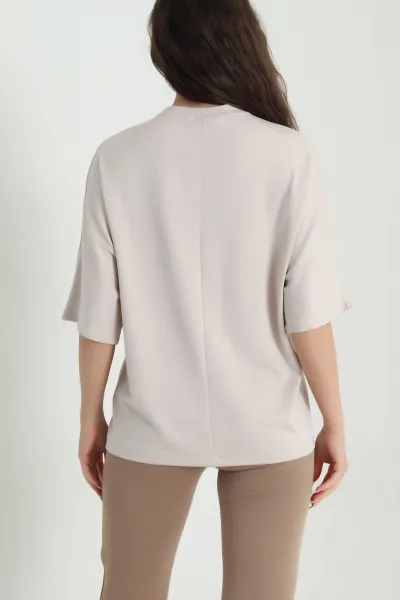 Taş Taş İşlemeli Modal Kadın Bluz 463028